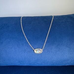 Elisa Gold Pendant Necklace in Abalone Shell